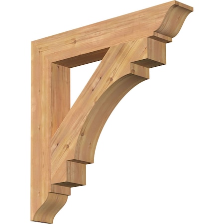 Merced Traditional Smooth Bracket, Western Red Cedar, 5 1/2W X 36D X 36H